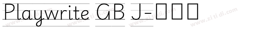 Playwrite GB J字体转换